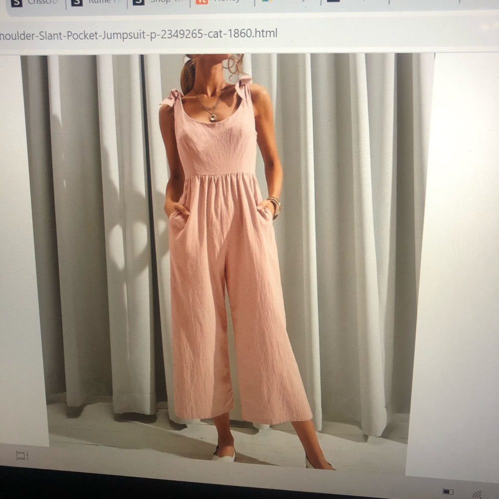 Small pink shein romper